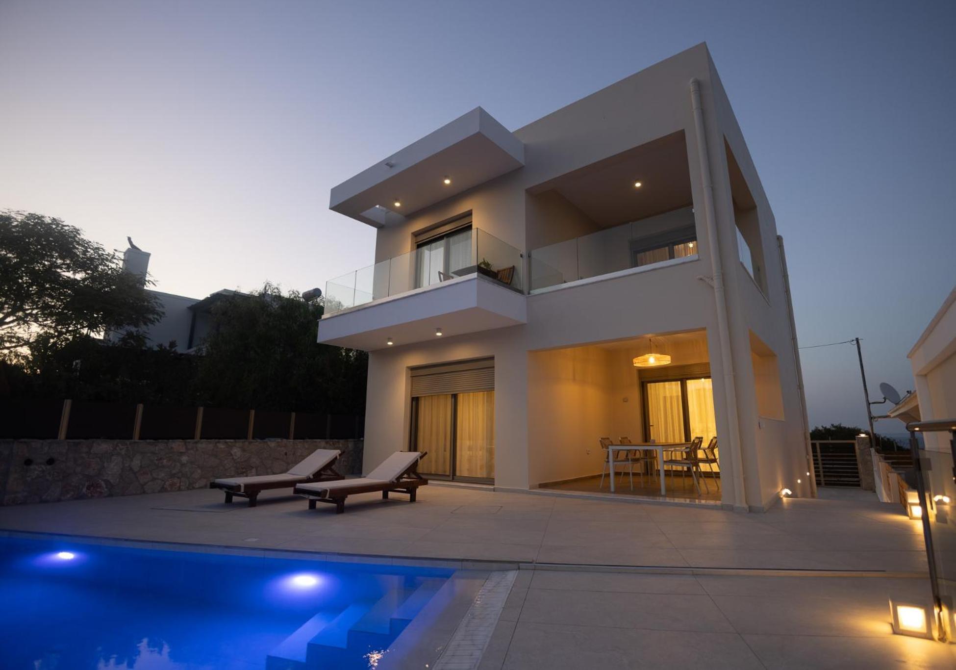 Villa Pava-Sea View Brand New 2024 Villa Archangelos  Eksteriør bilde
